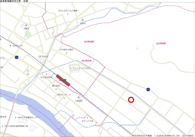 2026/2/4新規　土地　飛騨市古川町沼町　1000万の地図