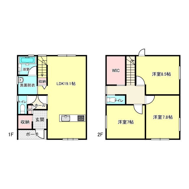 2026/6/22　戸建　高山市下岡本町　3280万の間取り