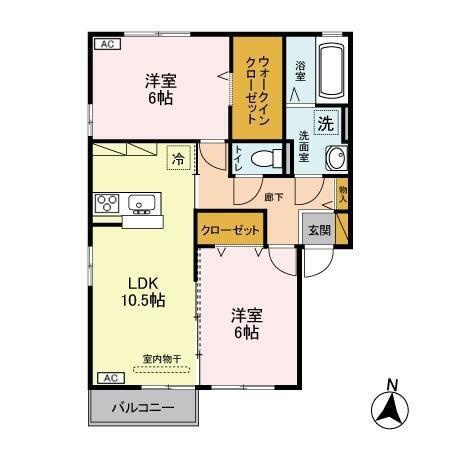 フェリーチェ　Ｂの間取り