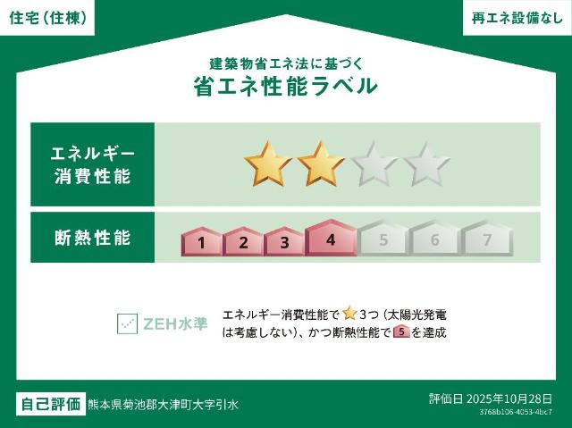 ネクストステージの外観|省エネ性能ラベル