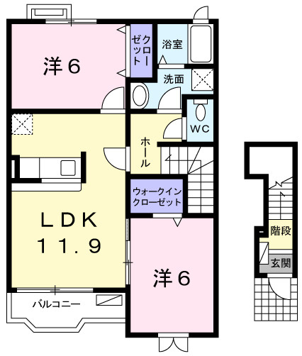 ウイステリアの間取り