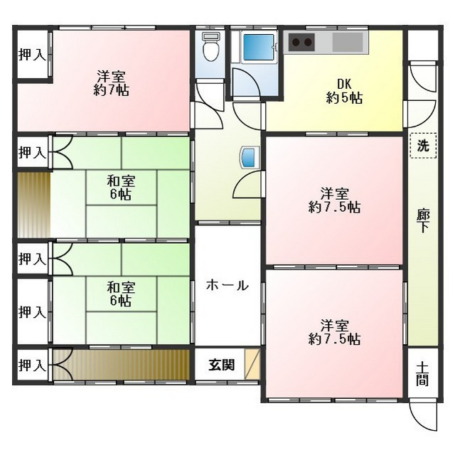 フラット清本町の間取り