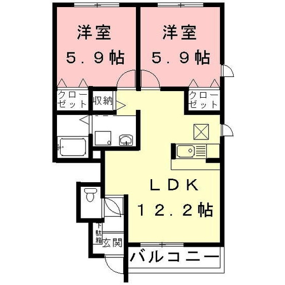 エスポアール・アンジュの間取り