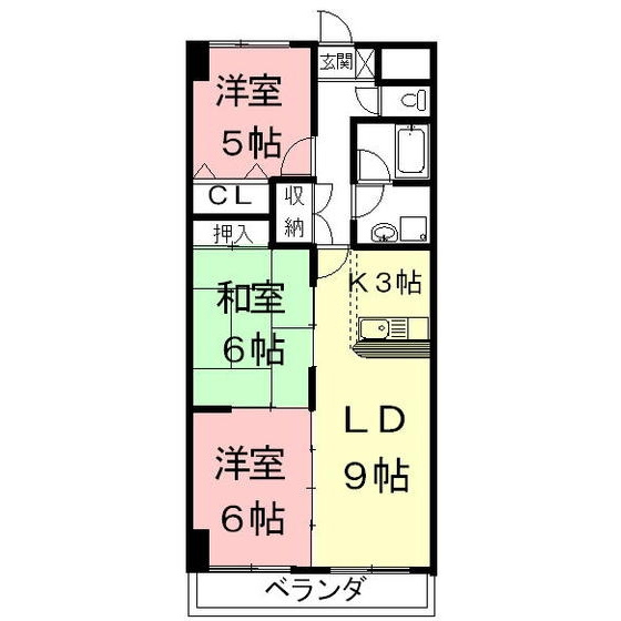 羽島郡岐南町平島８丁目のアパートの間取り