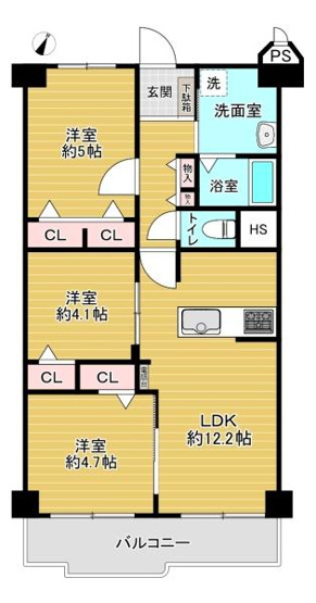 【間取り】 | イトーピア鶴見