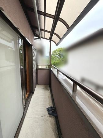 奈良市法蓮町　中古一戸建のバルコニー|■現地撮影写真■