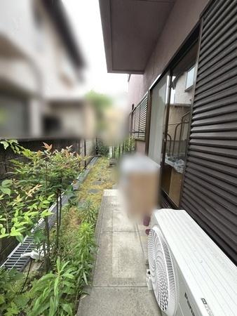奈良市法蓮町　中古一戸建の庭|■現地撮影写真■