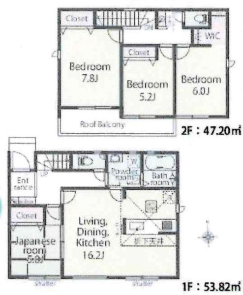 碧南市松江町6丁目01期　全5棟・4号棟の間取り|間取り図です