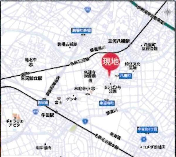 知立市八橋町01期　全2棟・1号棟のその他|交通アクセス図です。