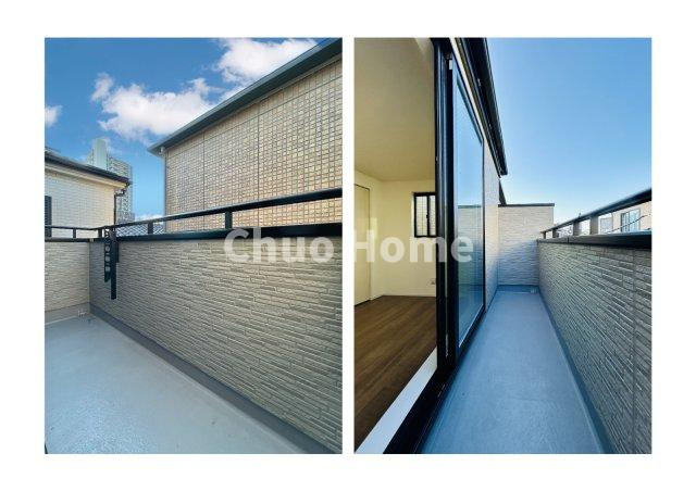 江東区東砂3丁目新築分譲住宅のバルコニー|2面バルコニー