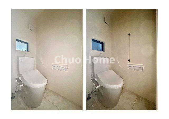 江東区東砂3丁目新築分譲住宅のトイレ|【トイレ×2】温水洗浄便座機能付きトイレ。温水洗浄便座は清潔にお使いいただくための大切なアイテムです。