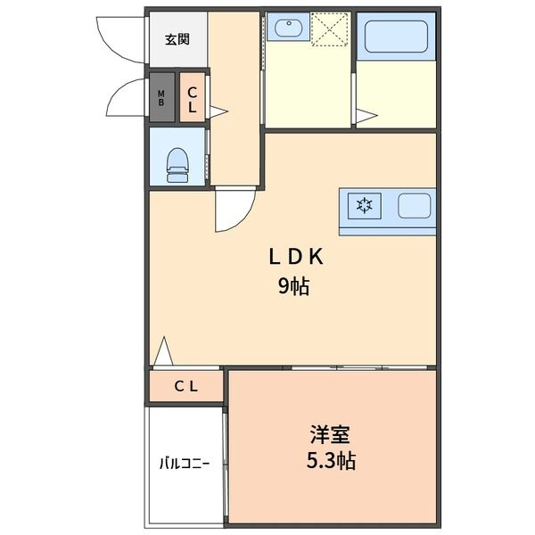 クレスト高安の間取り