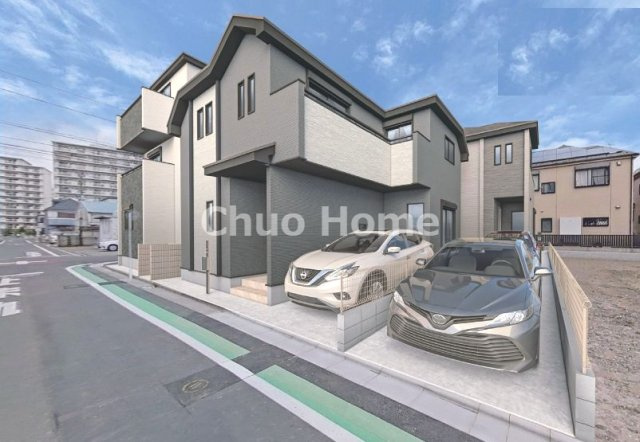 葛飾区細田4丁目新築分譲住宅の完成予想図|パース
