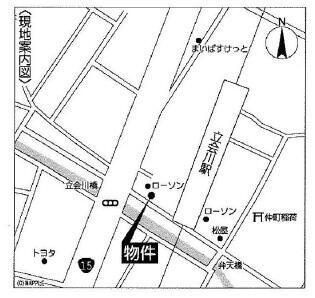 【地図】 | 貸店舗（一括）　定期借家 