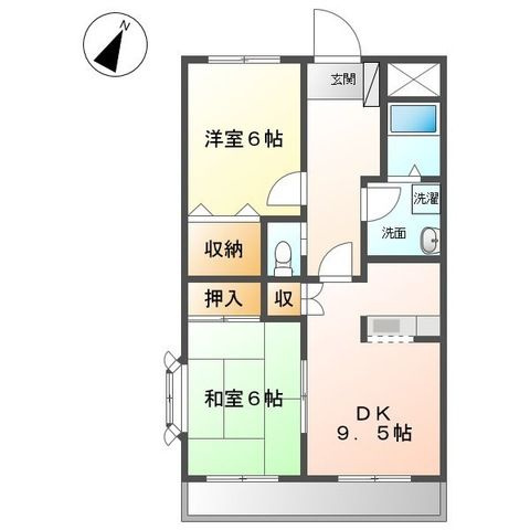 クレストール中里の間取り