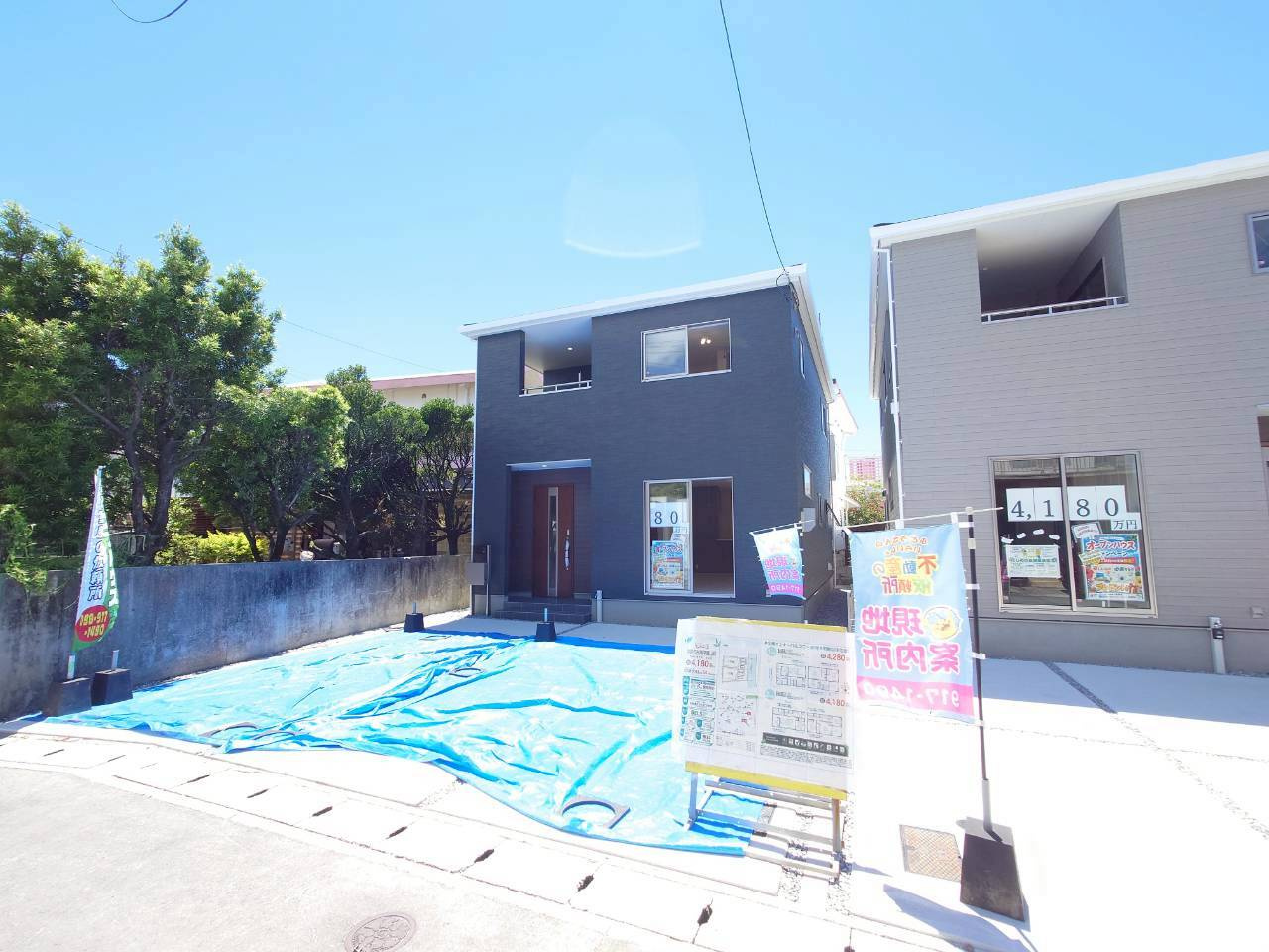 ■■沖縄市古謝津嘉山町-①号棟（全2棟）の外観パース