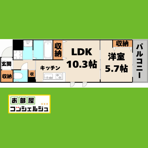COZY豊岡通の間取り
