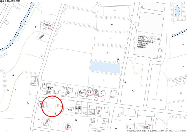 2026/4/30新規　土地　高山市新宮町　400万の地図