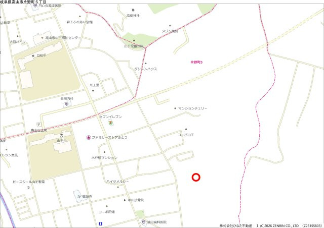 2026/4/29新規　土地　高山市片野町　100万の地図