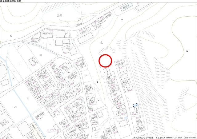 2026/4/30新規　土地　高山市松本町　600万の地図
