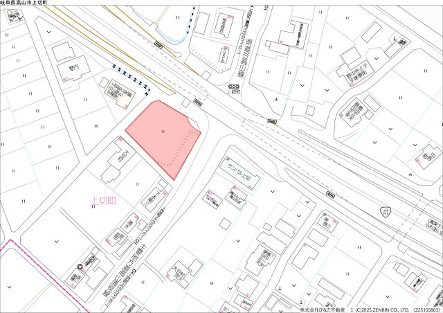 2026/3/17価格変更　借地　高山市上切町　月額40万（2025/11/26新規）の地図