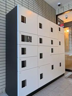 【エントランス】 | ライオンズマンション弘前一番町 | 宅配ボックス