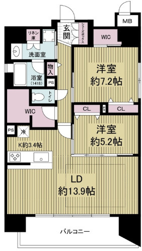 【間取り】 | レジュールアッシュ谷町四丁目グランクラス