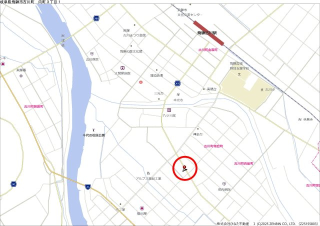26/7/30ご成約　戸建　飛騨市古川町幸栄町　390万（2025/12/1新規、2026/4/30価格変更)の地図