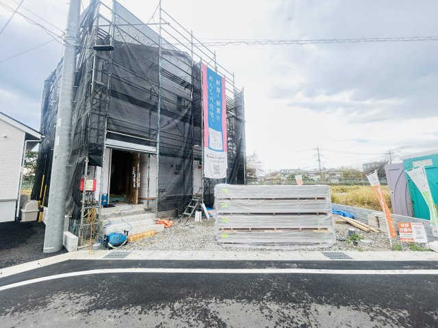 新築　前橋市北代田町第10-2期　クレイドルガーデン　2号棟の駐車場|現地写真　駐車スペースは2台分可能です！

