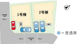 福岡市南区屋形原２丁目４期　２号棟の区画図