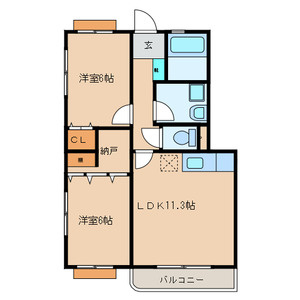 パル・モア茨木の間取り