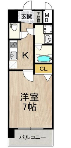 スプランディッド難波SOUTHの間取り