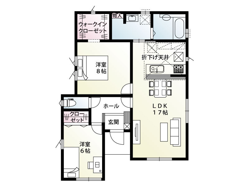 栃木市平柳町3丁目　新築戸建3-1の間取り