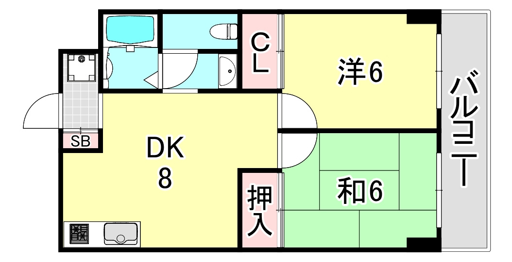 ビューライフ六甲の間取り