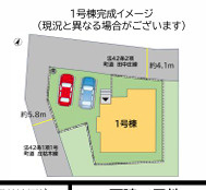 糟屋郡篠栗町庄４丁目２期　１号棟　の区画図
