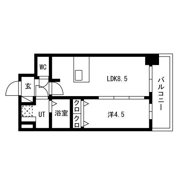 プレサンス高津公園ディオの間取り