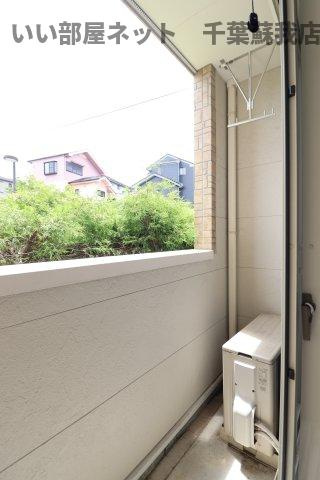 スプリングチェリーⅠのバルコニー|落ち着いた時間を過ごせるバルコニーです