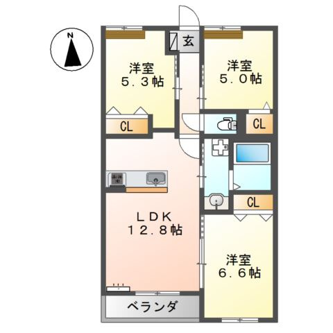 アデランテみくまりの間取り