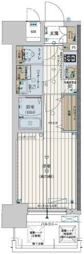 ファーストフィオーレ新町ファジスタの間取り