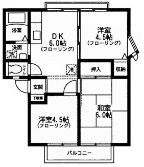 【間取り】 | サンライフ岡村A
