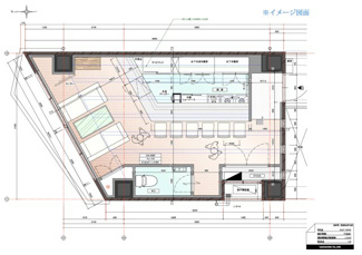 【間取り】 | AFLO Garden -SHINSAIBASHI- | AFLO Graden SHINSAIBASHI　イメージ図