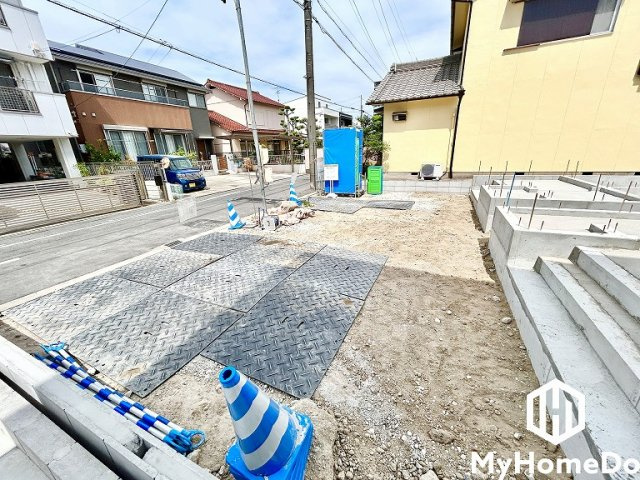 北区八代町2丁目　1期の前面道路含む現地写真