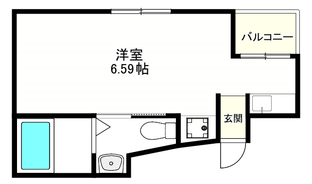 アバンサール遠里小野の間取り