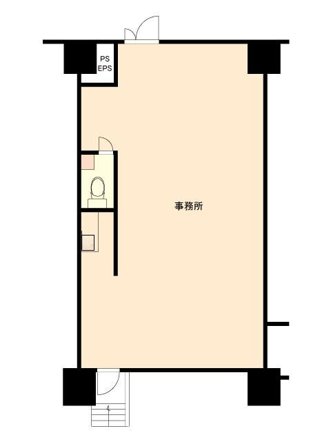 中野区東中野１丁目の事務所の間取り