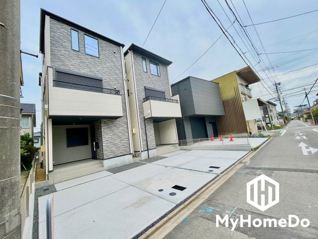 北区八代町2丁目　1期の外観|周辺の落ち着いた住環境に馴染むスタイリッシュな外観。毎日の帰りを楽しみにさせてくれる佇まいです。