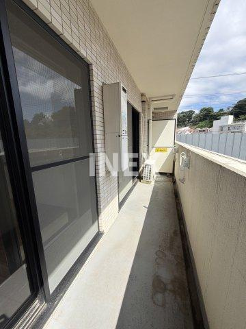 横浜市港北区大豆戸町の賃貸マンションのバルコニー