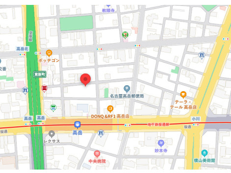 HARVEY高岳の地図