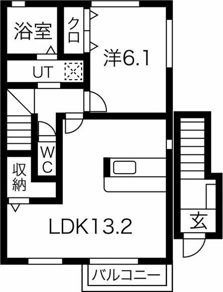 アヴニールM A棟の間取り