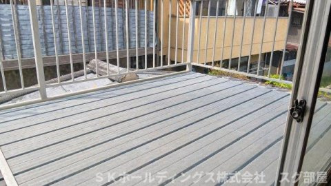 福知山市天田（南岡町）中古住宅のバルコニー