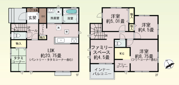 【間取り】 | 福岡市南区柏原6丁目　A号棟（全2棟）【仲介手数料無料・0円】 | 平日、土日祝日もお好きな日時にご見学可能です。お気軽にお問合せ下さい。